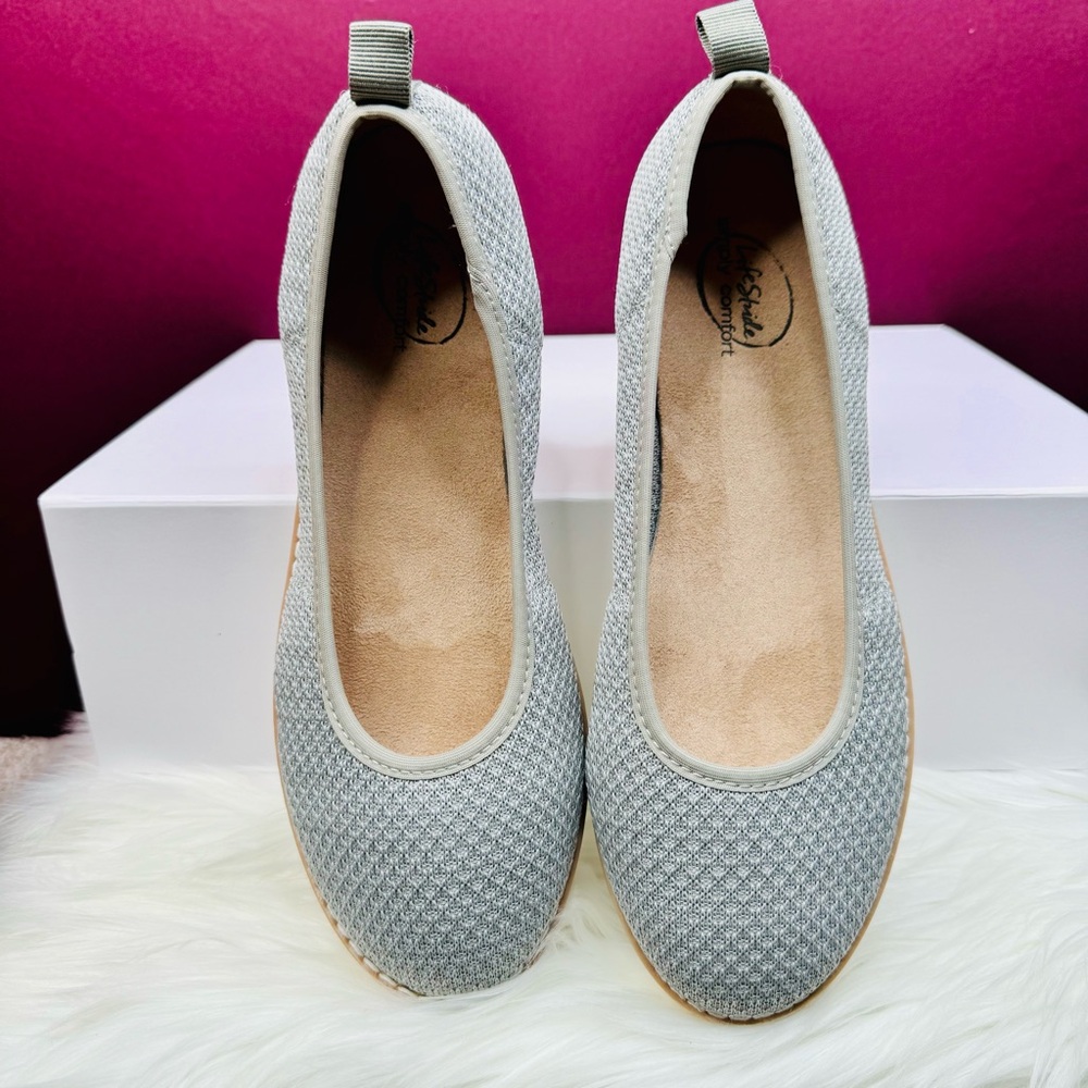 { Life Stride } : Gray Women's Ballet Flats